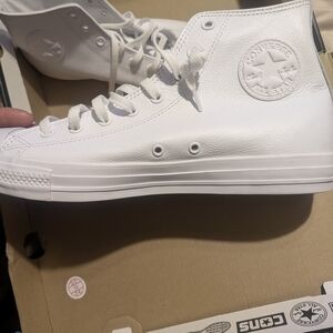 Converse White High-Top Sneakers